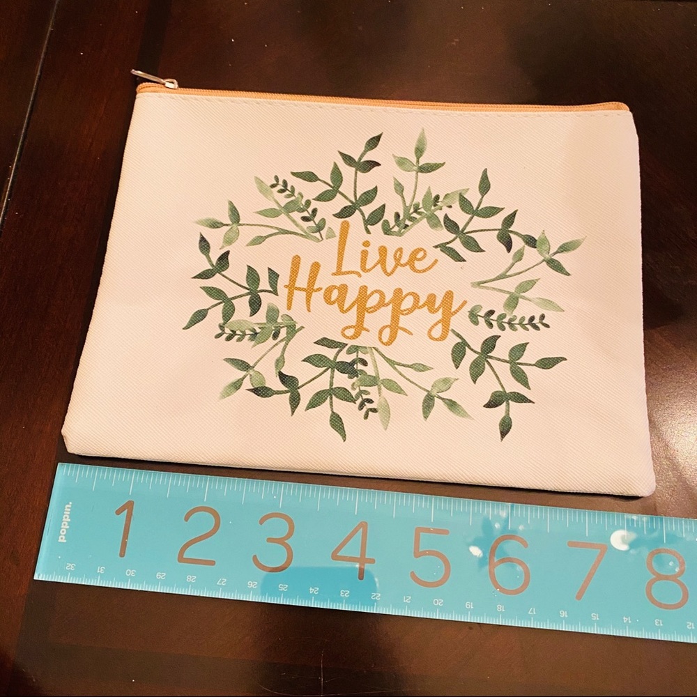 Live Happy Makeup Pouch Case - Picture 6 of 7